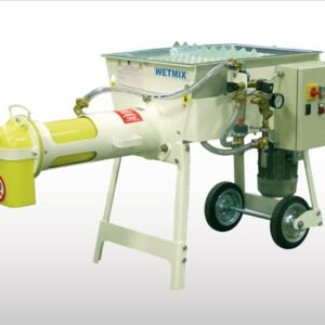 Máy trộn vữa với phễu nạp bao